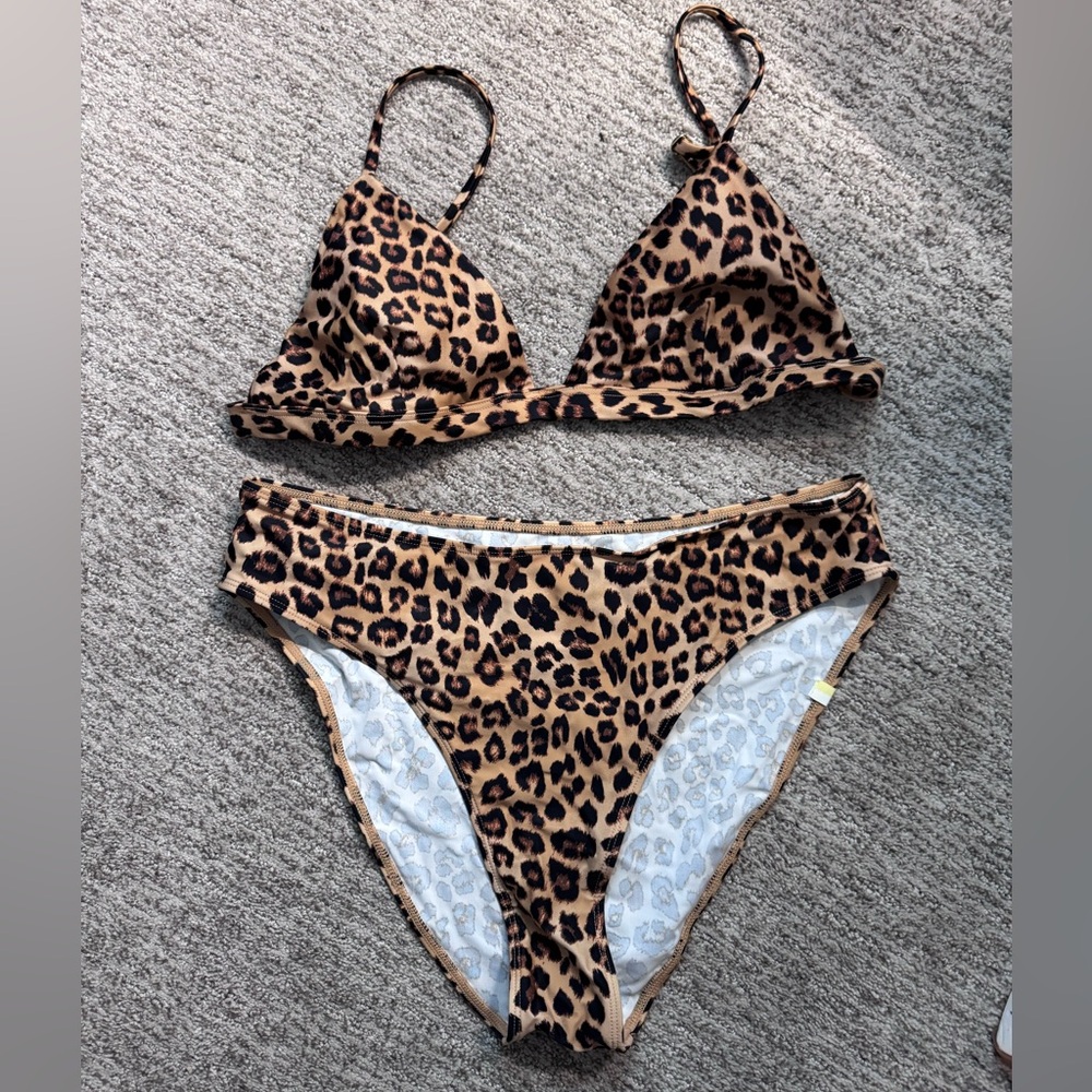 Leopard Print Bikini Set